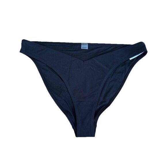 NWT Black Old Navy High Waisted French Leg Cut Swim Bikini Bottoms XL Xlarge - Picture 1 of 9